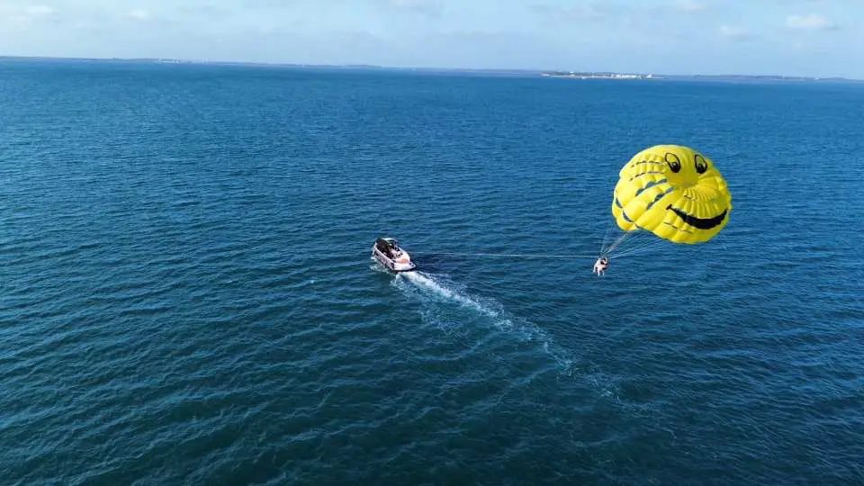 Parasailing Over Agadir Bay